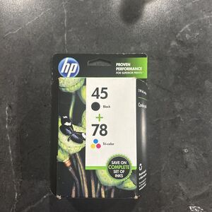 Nib Genuine HP Black 45 Tricolor 78 Conbo Pack 3013